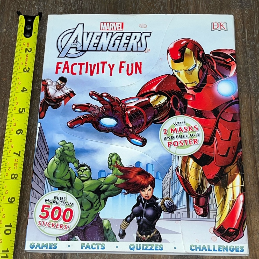 Marvel Avengers Activity Factivity Fun Books More Than 500 Stickers Games Facts